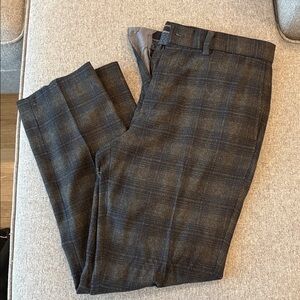 Banana Republic Aiden Fit plaid trousers